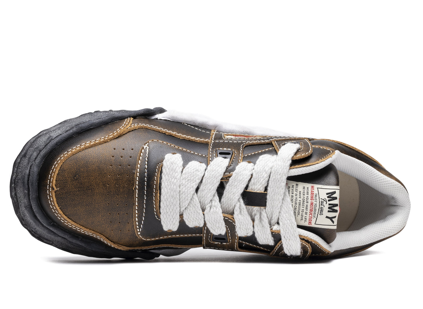 Maison Mihara Yasuhiro Leather Parker OG in Black - view 4