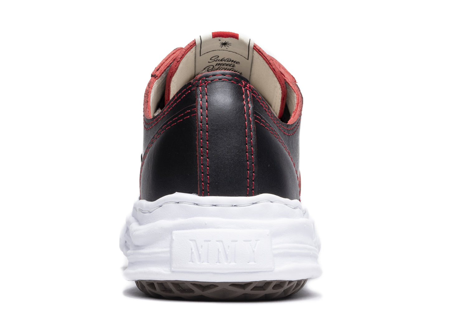 Maison Mihara Yasuhiro Leather Peterson Low in Black - view 2