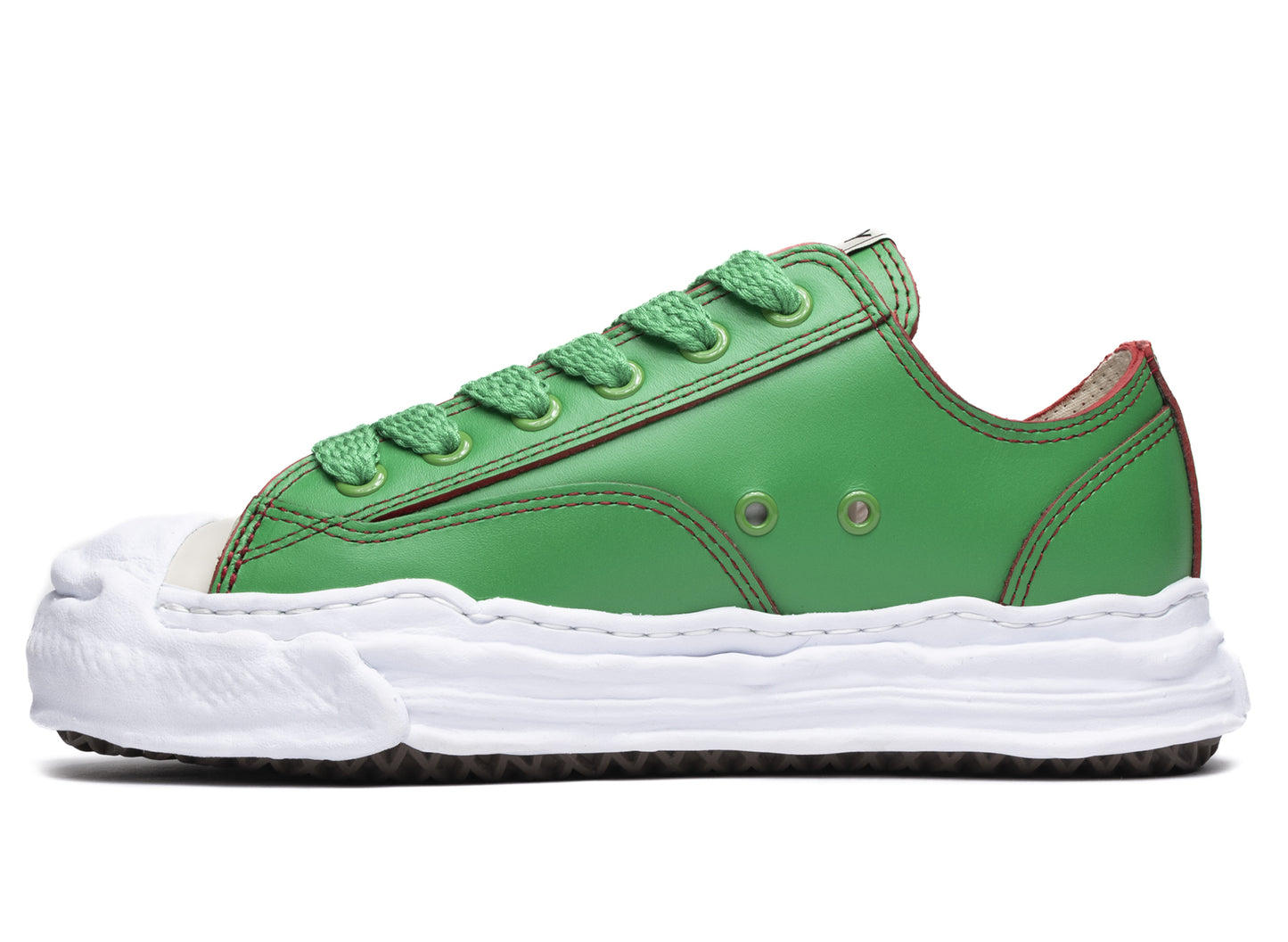 Maison Mihara Yasuhiro Leather Peterson Low in Green - view 3