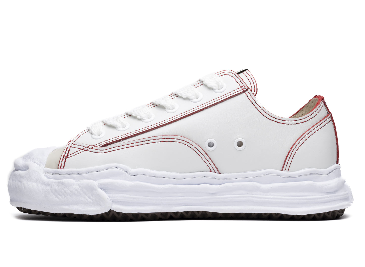 Maison Mihara Yasuhiro Leather Peterson Low in White - view 3