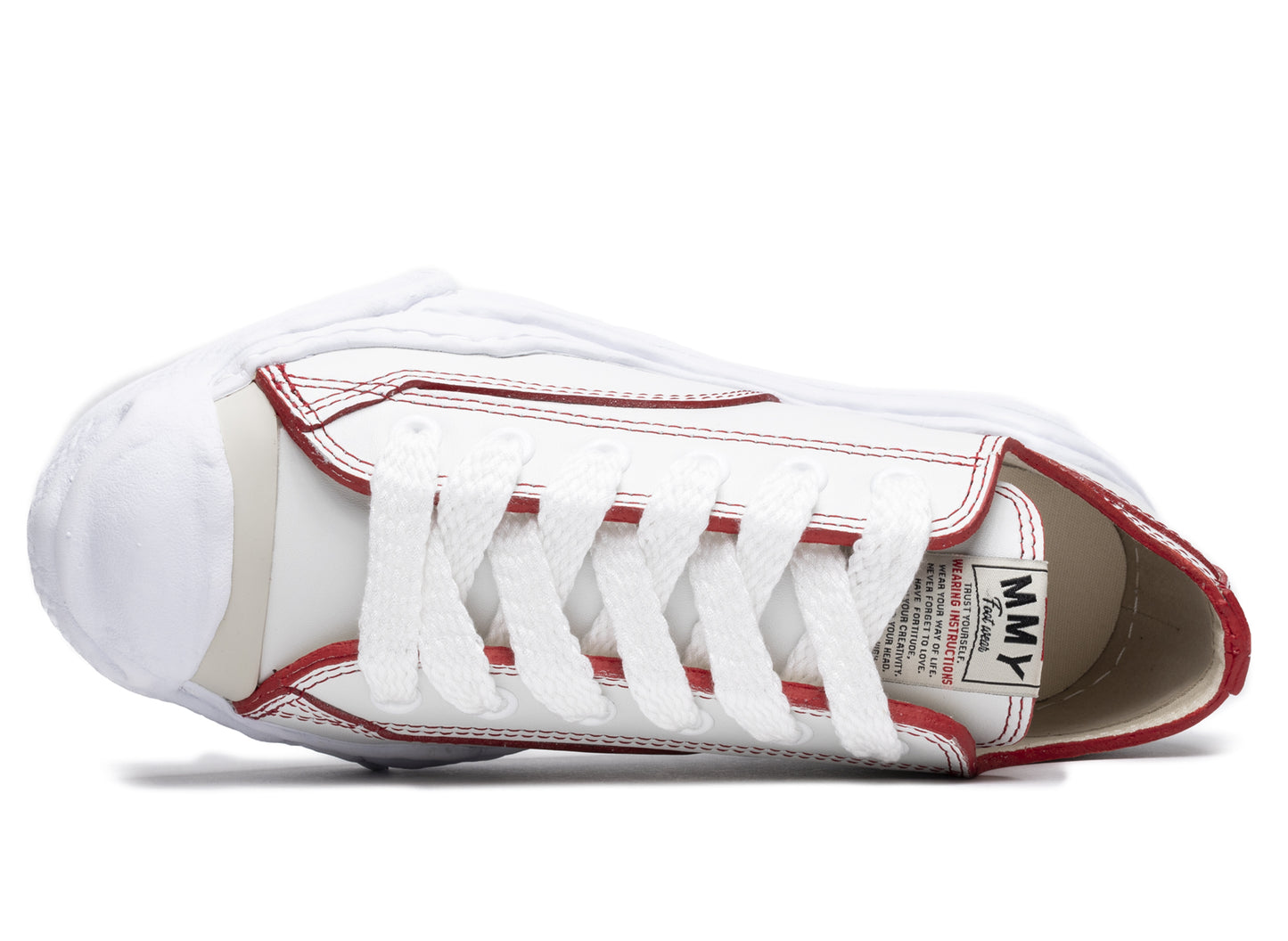 Maison Mihara Yasuhiro Leather Peterson Low in White - view 4