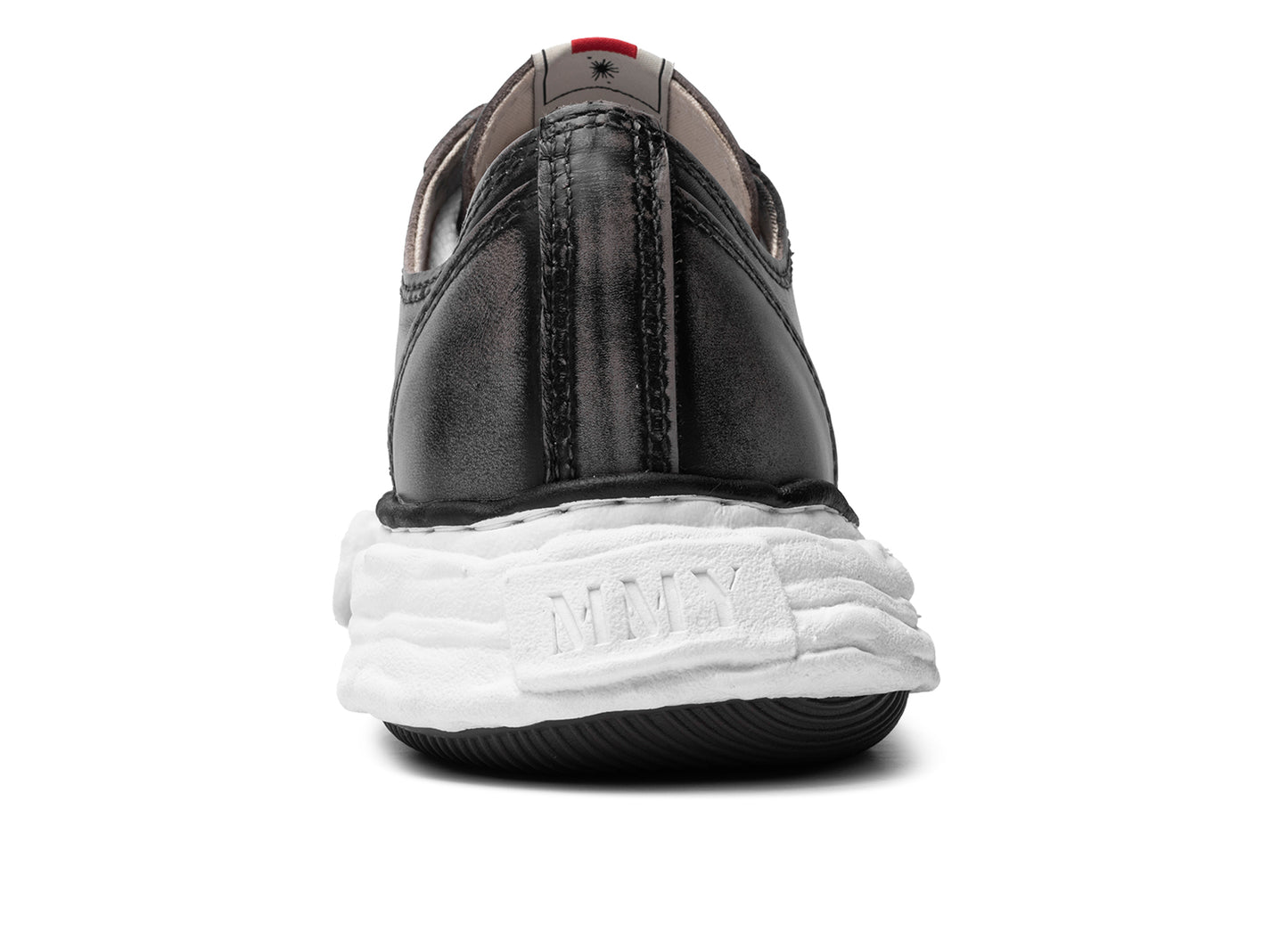 Maison Mihara Yasuhiro "PETERSON23" OG Sole Vintage Leather Effect in Black — view 2