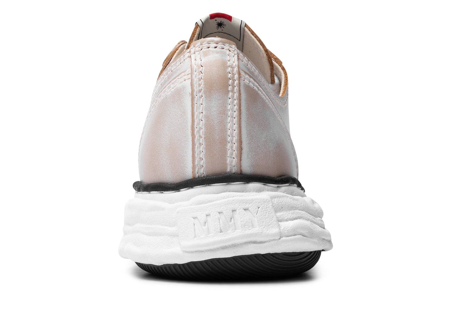 Maison Mihara Yasuhiro "PETERSON23" OG Sole Vintage Leather Effect in White — view 2