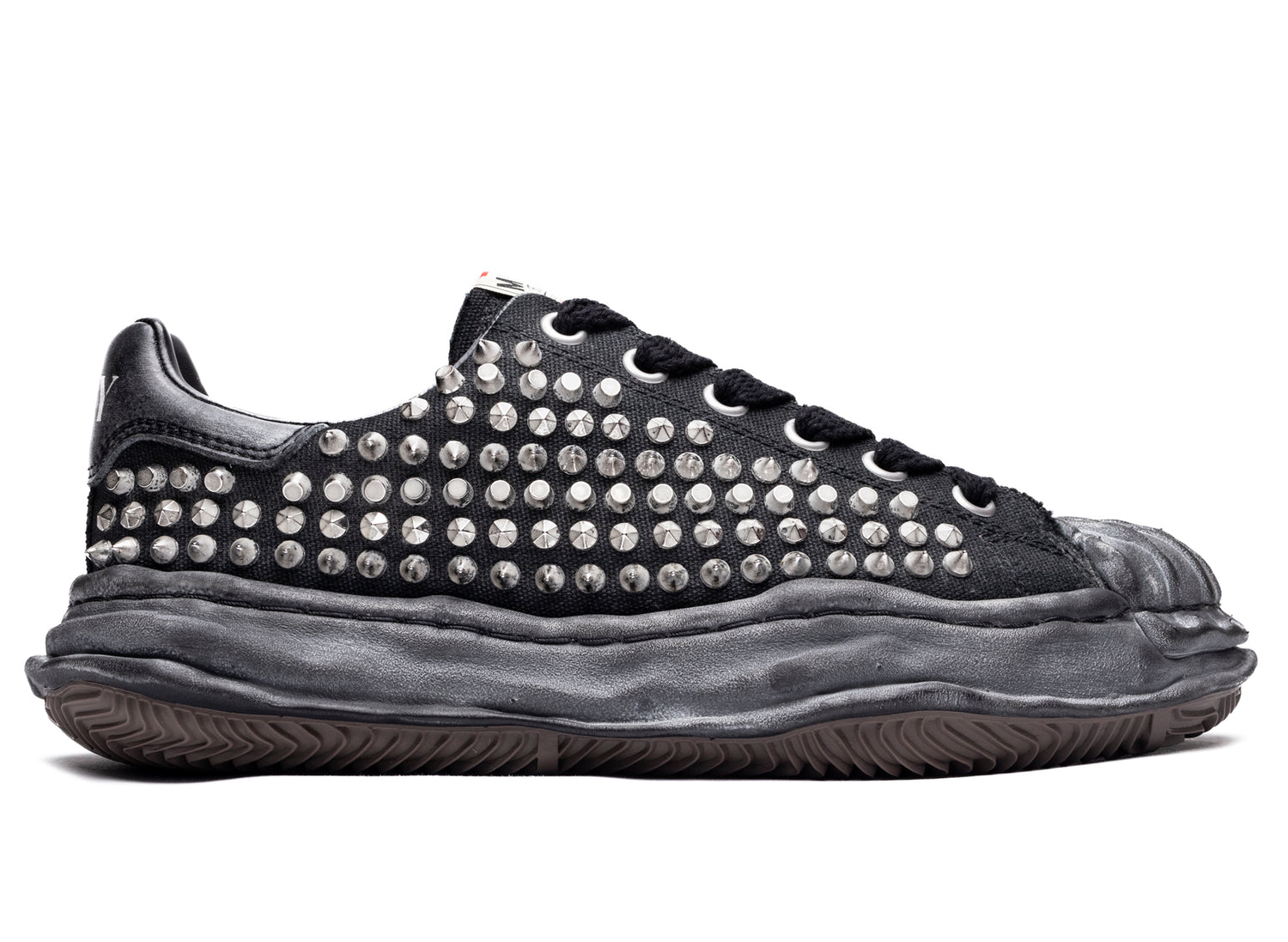Maison Mihara Yasuhiro Spiked Blakey Low in Black/Black – Oneness