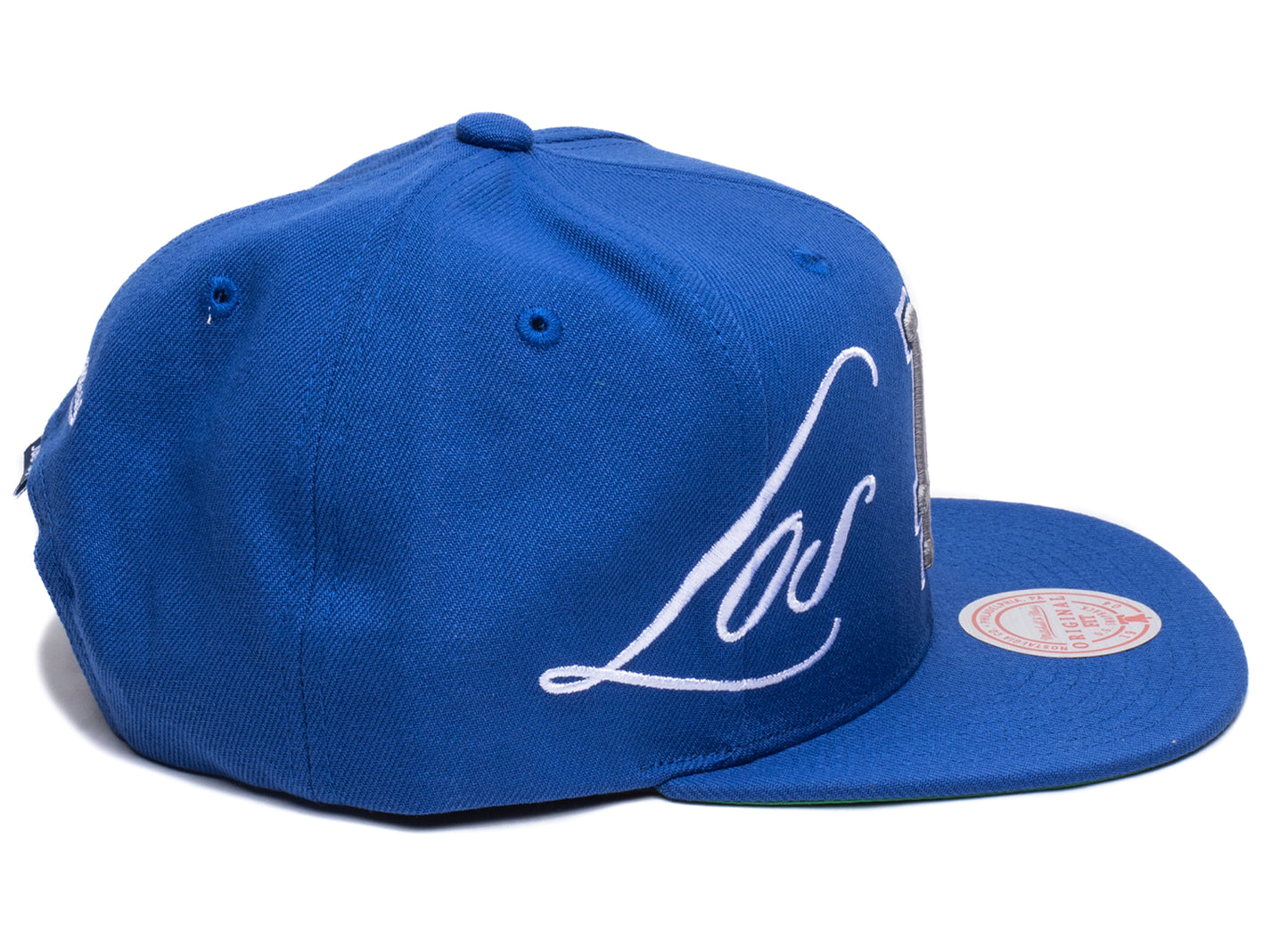 Mitchell & Ness Just Don Lux Script Dodgers Snapback Hat - view 2