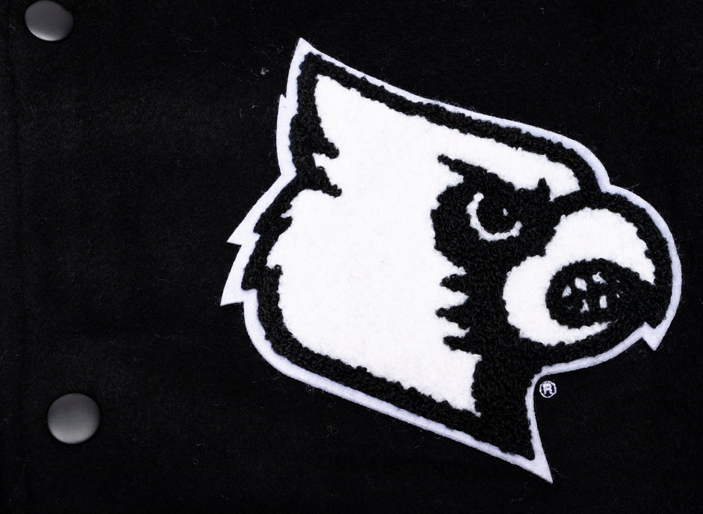 Mitchell & Ness NCAA Blackout Collection Louisville Cardinals Varsity Jacket - view 2
