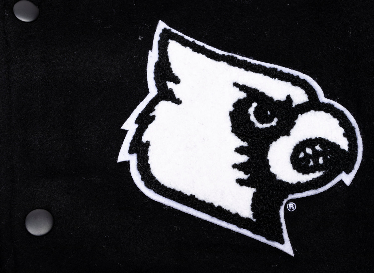 Mitchell & Ness NCAA Blackout Collection Louisville Cardinals Varsity Jacket - view 2