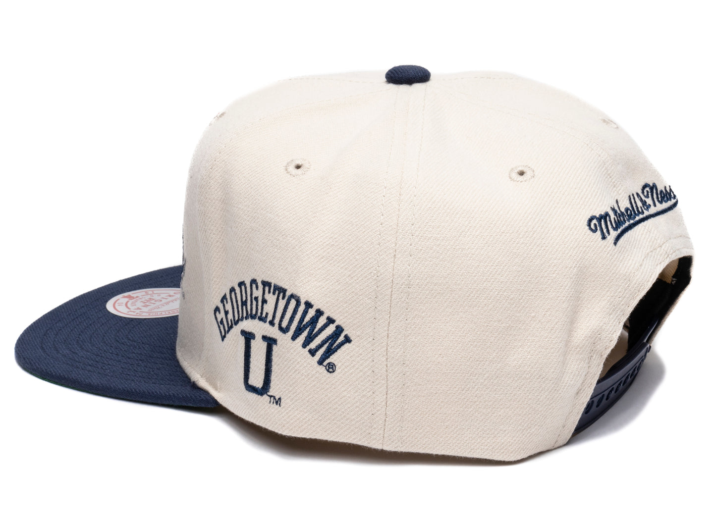 Mitchell & Ness NCAA Just Don Cream Georgetown Snapback - view 2