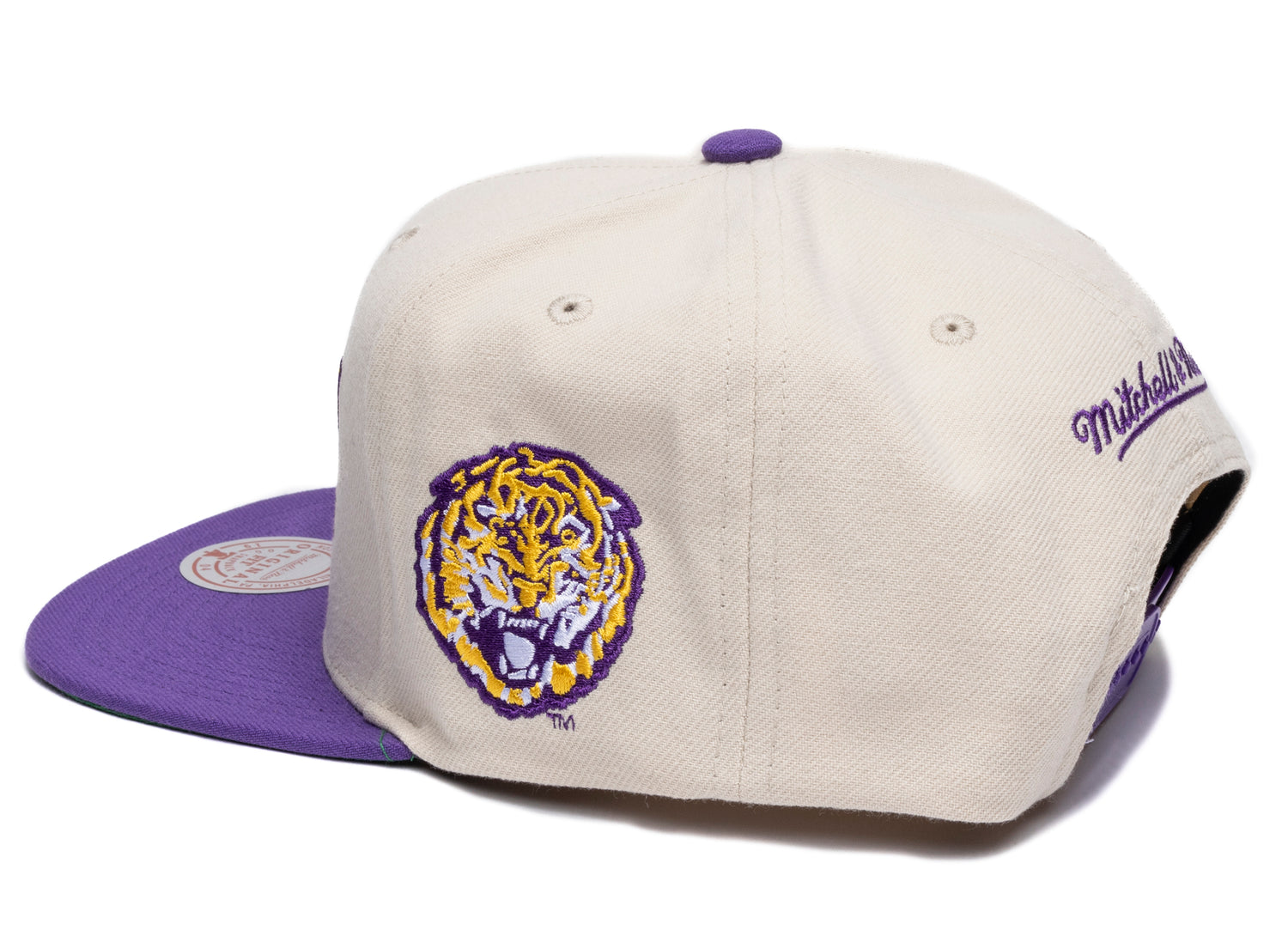 Mitchell & Ness NCAA Just Don Cream LSU Snapback - view 2
