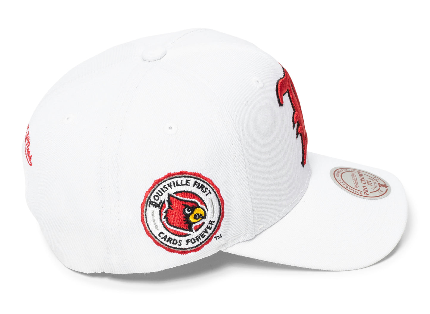 Mitchell & Ness NCAA Louisville Cardinals L Logo Pro Crown Snapback - view 2