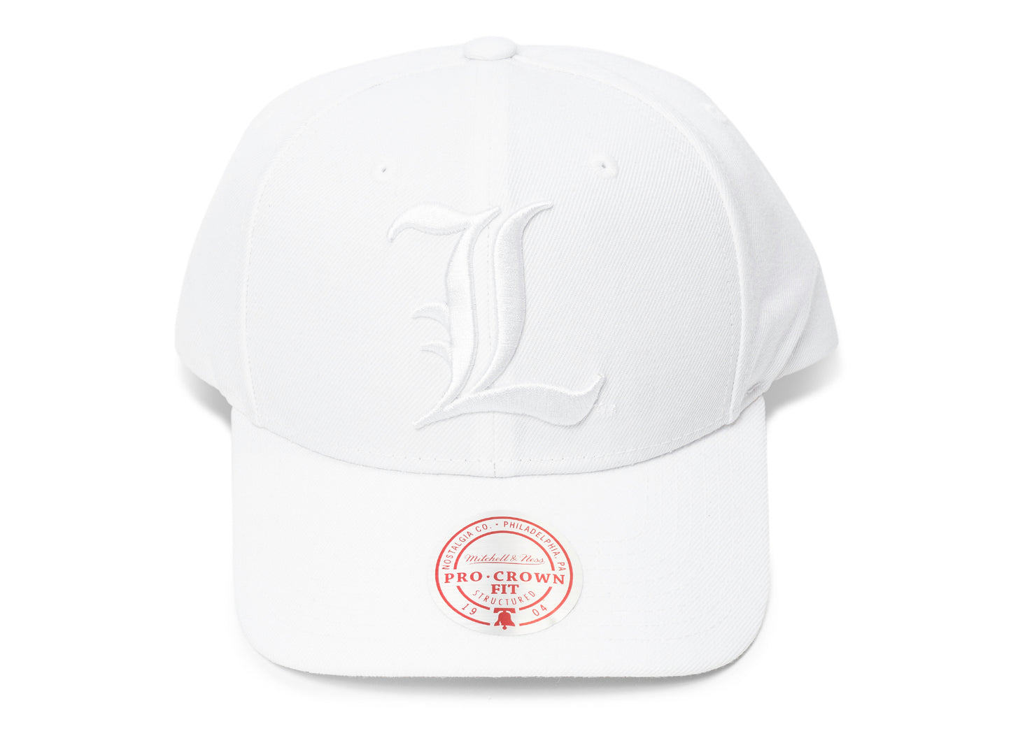Mitchell & Ness NCAA Louisville Cardinals Scarlet L Logo Pro Crown Snapback