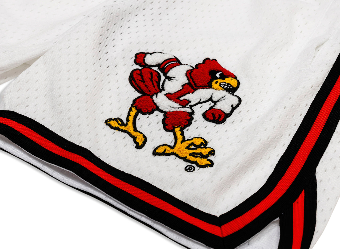 Mitchell & Ness Oneness Louisville Cardinals Game Day Shorts in White - view 2