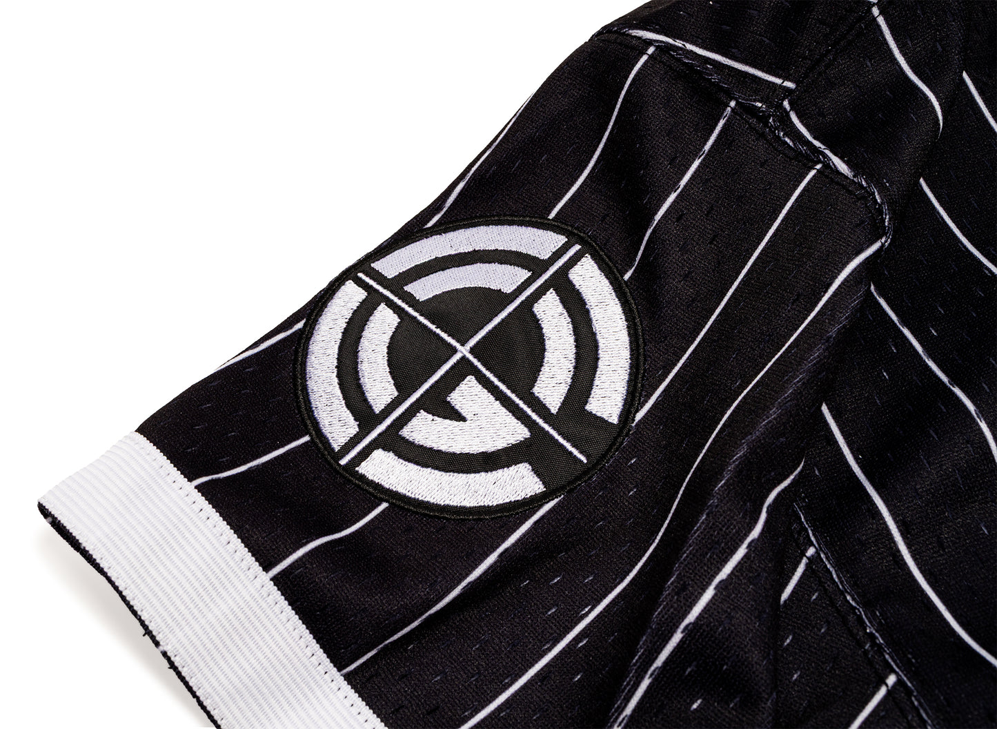 Mitchell & Ness WWE John Cena Final Seconds Striped Mesh Jersey in Black — view 6