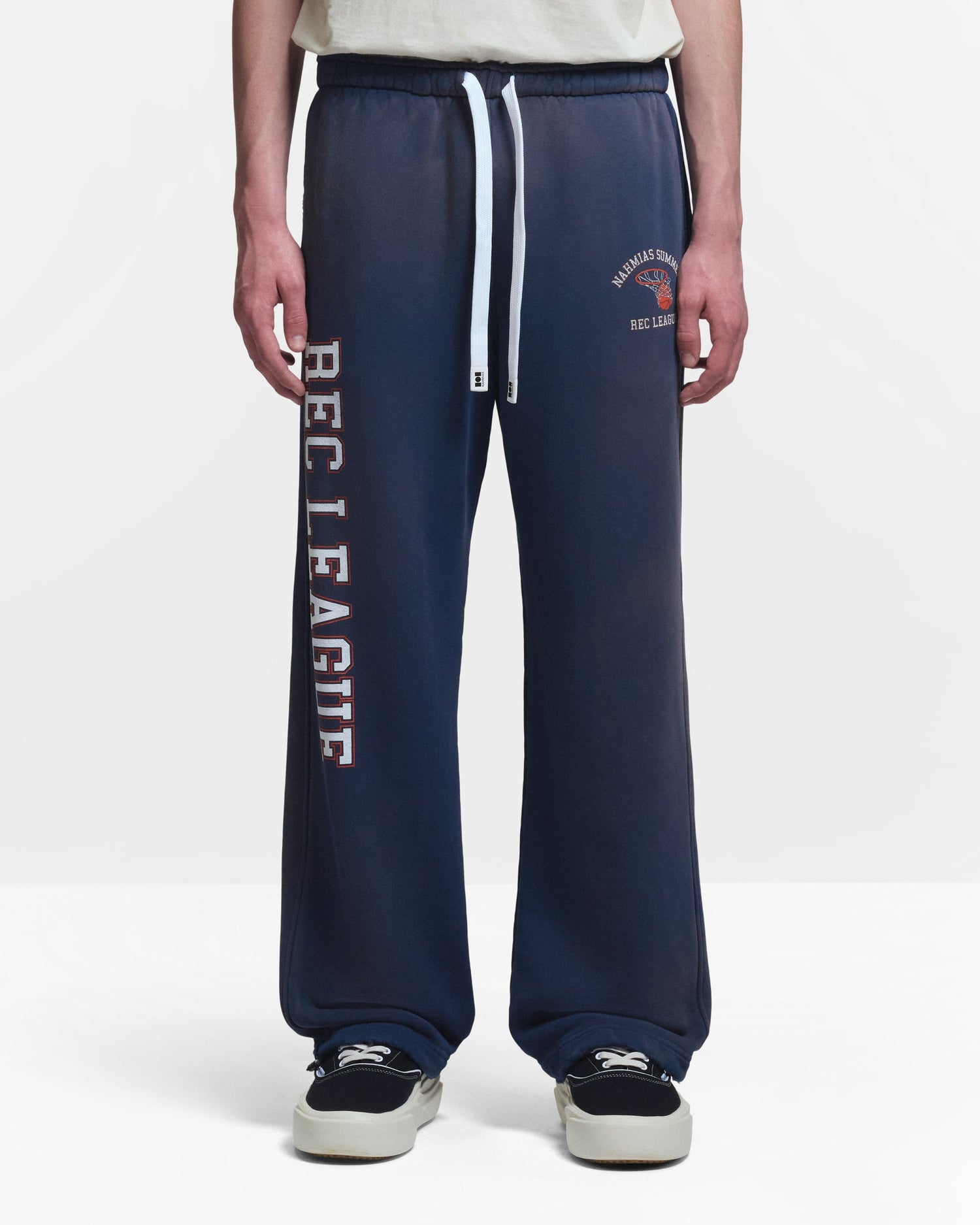 Nahmias Rec League Baggy Thrashed Sweatpant in Thrashed Navy