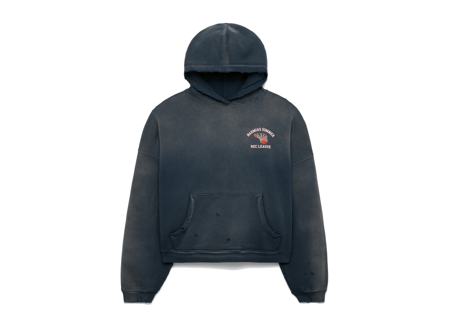 Nahmias Rec League Classic Thrashed Hoodie in Thrashed Navy