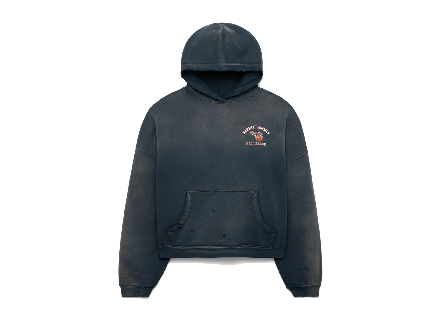 Nahmias Rec League Classic Thrashed Hoodie in Thrashed Navy