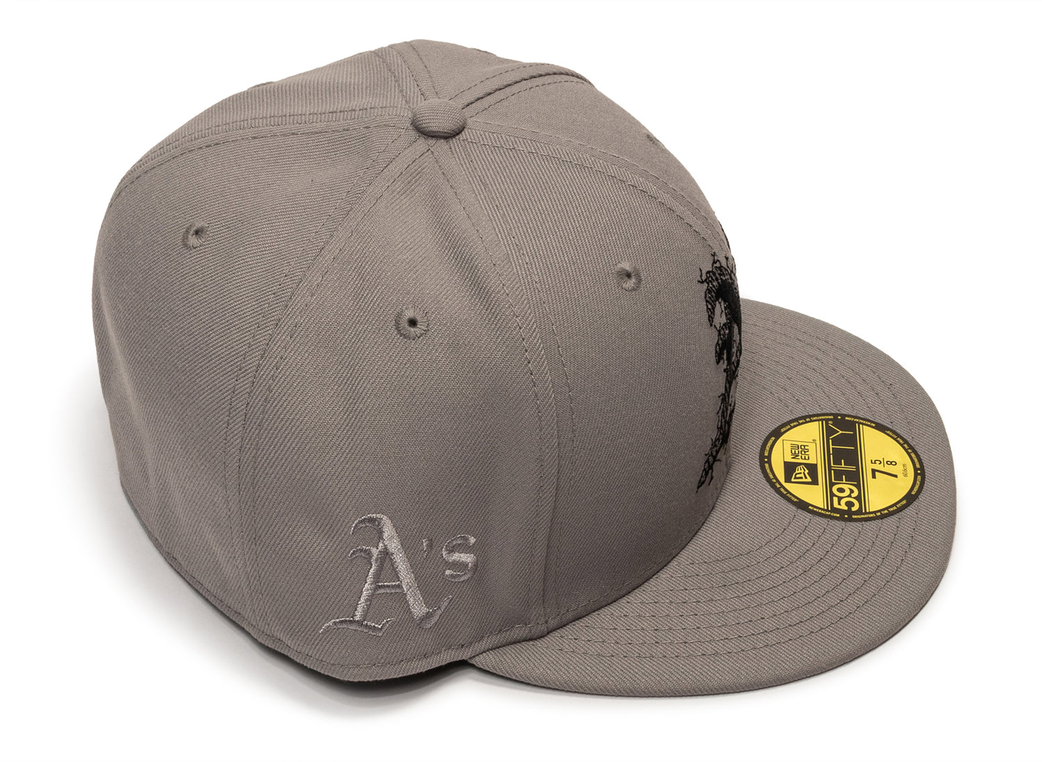 New Era 5950 Cracked 26484 Oakland Athletics Fitted Hat - view 2