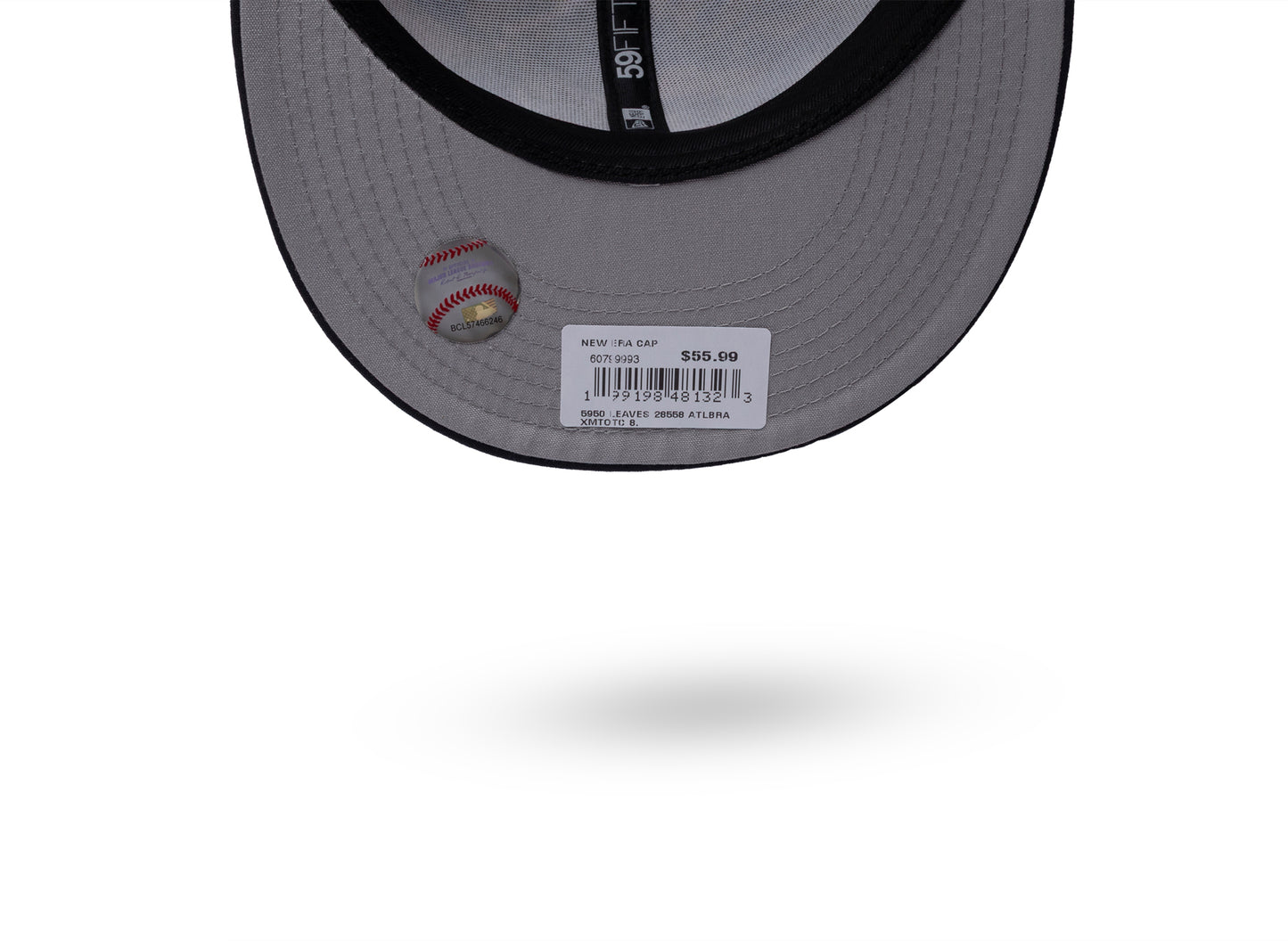 New Era 59Fifty Leaves Atlanta Braves Fitted Hat — view 5