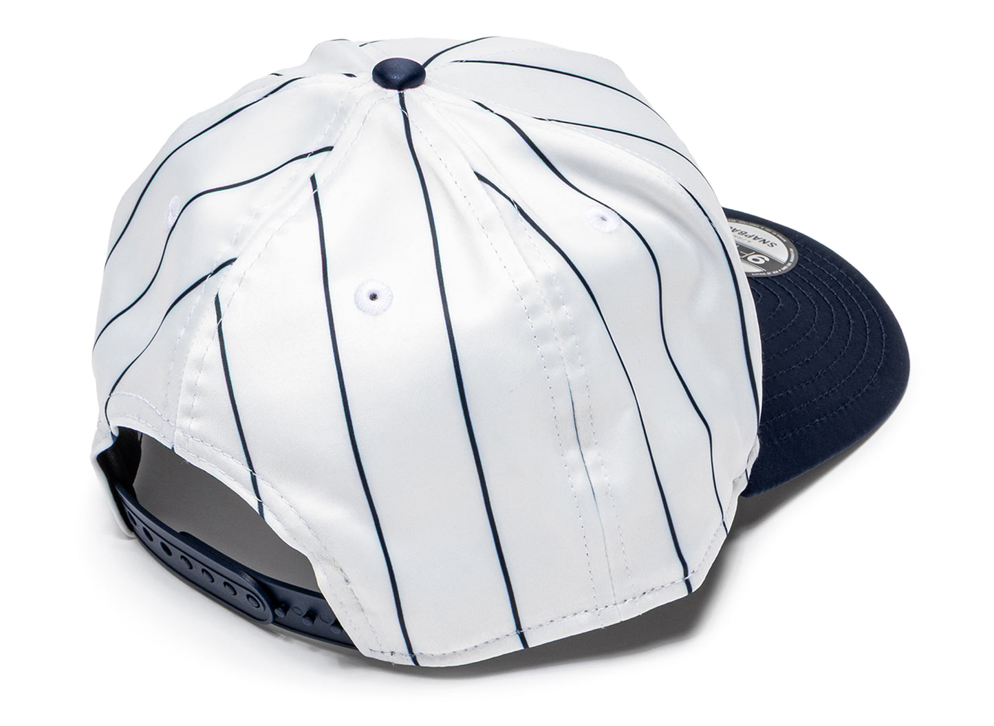 New Era 950AF Satin Pinstripe Atlanta Braves Snapback Hat - view 2
