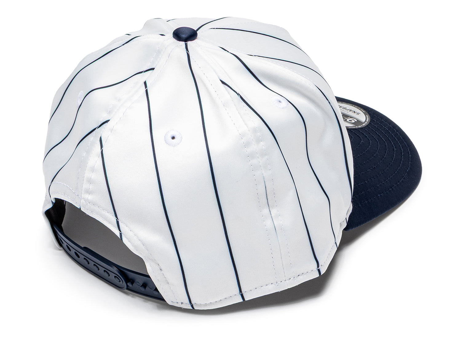 New Era 950AF Satin Pinstripe Atlanta Braves Snapback Hat - view 2
