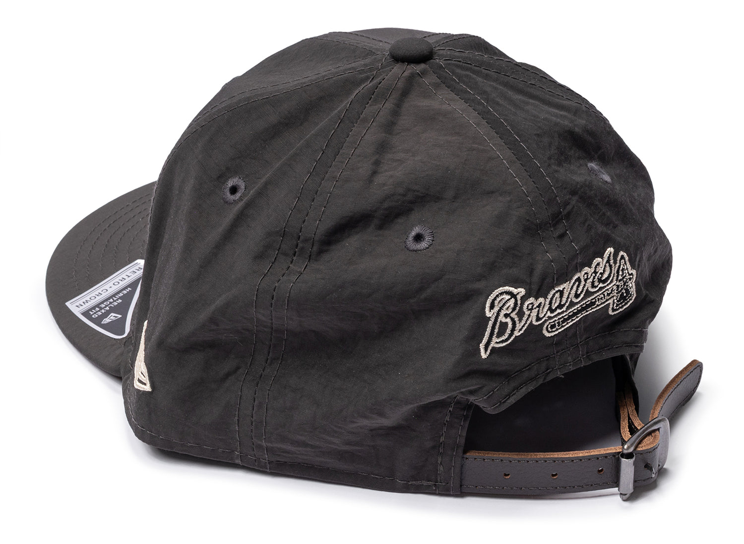 New Era 9Fifty Atlanta Braves Nylon Strapback Hat — view 2