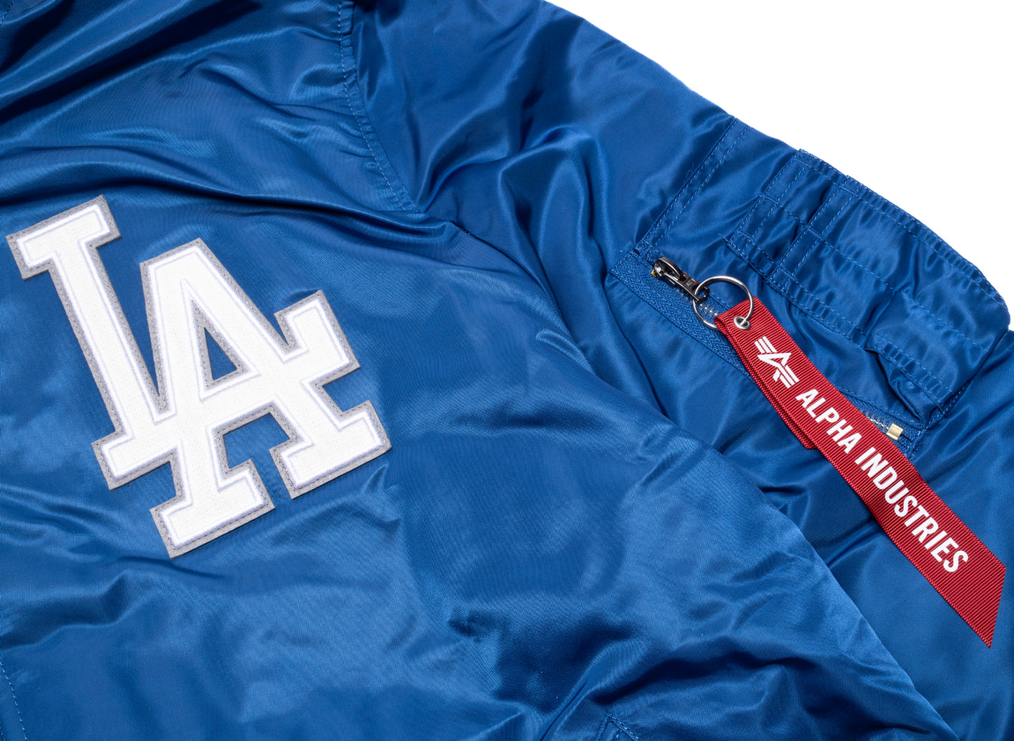 New Era Alpha Industries Los Angeles Dodgers MA1 Jacket F3 in Blue - view 2