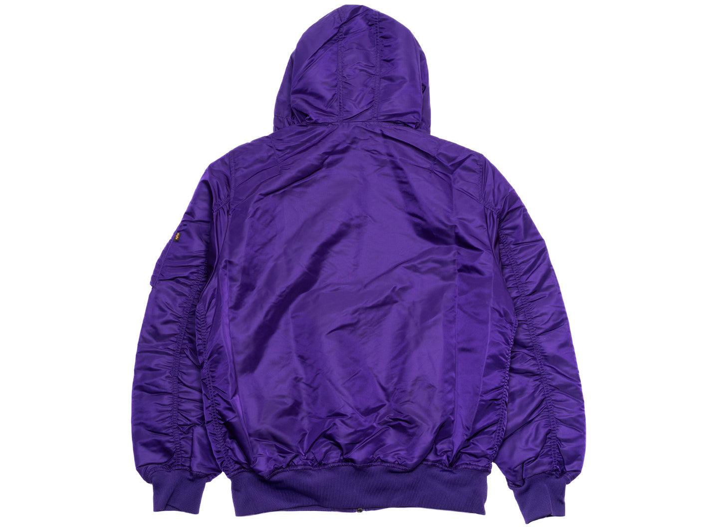 New Era Alpha Industries Los Angeles Lakers Hooded MA1 Jacket - view 2