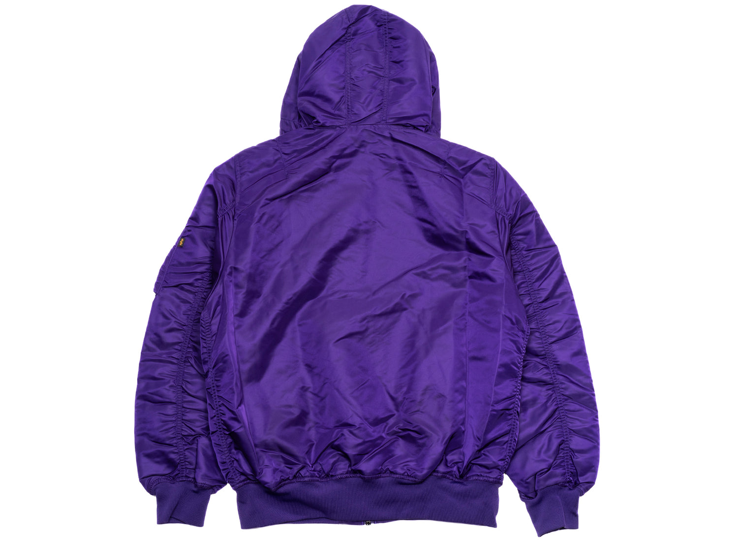 New Era Alpha Industries Los Angeles Lakers Hooded MA1 Jacket - view 2