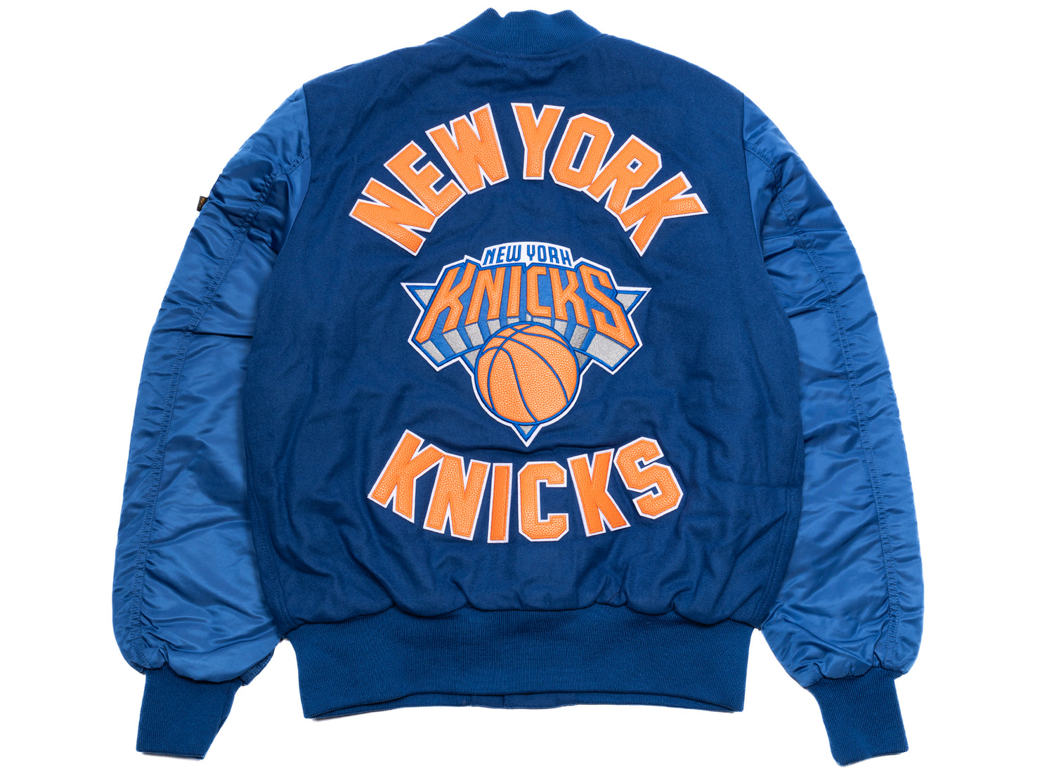 New Era Alpha Industries New York Knicks MA1 Jacket — view 2