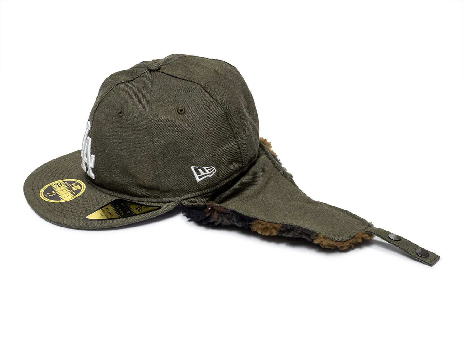 New Era Camo Dog Ear Los Angeles Dodgers Fitted Hat - view 3