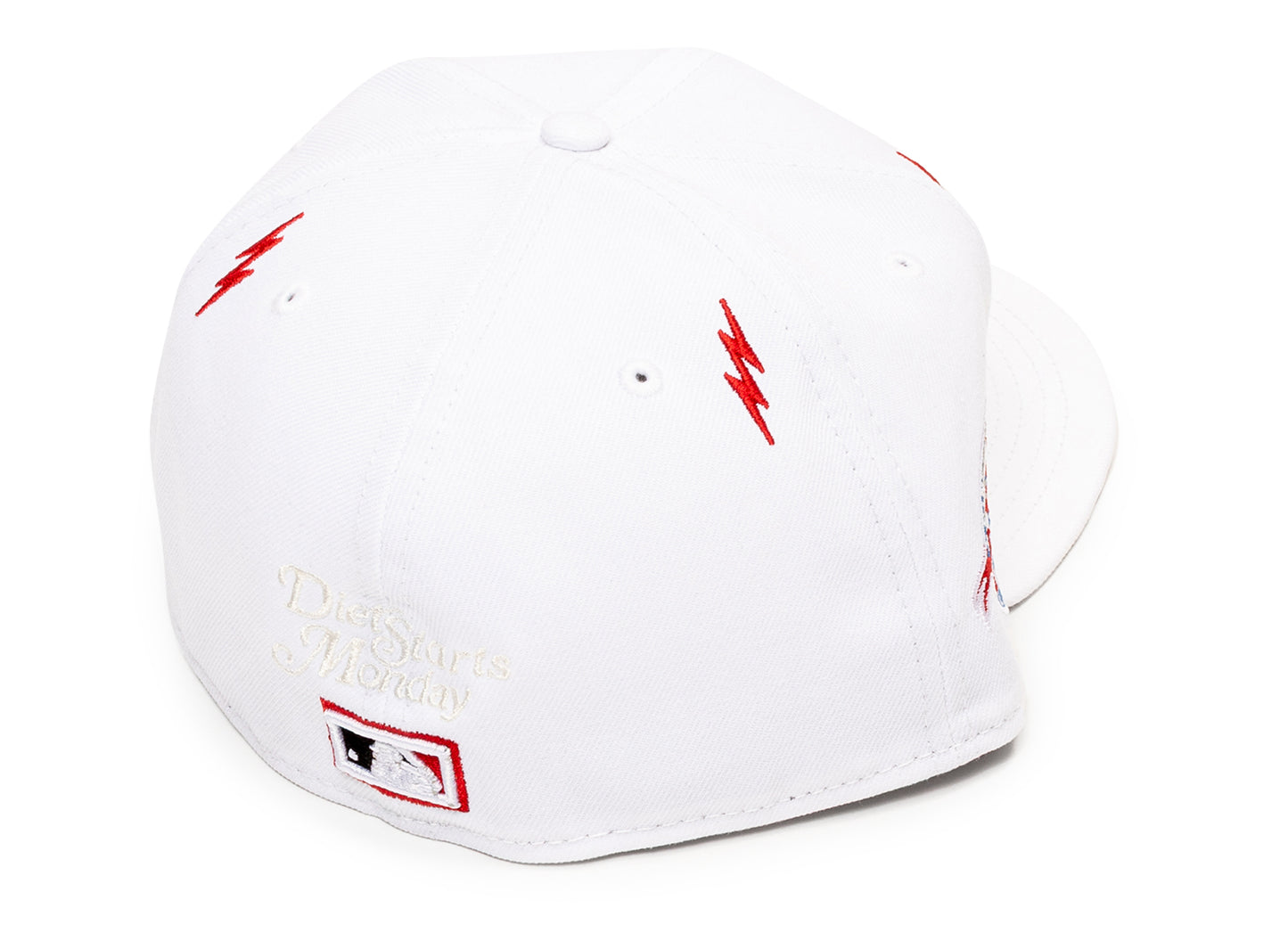 New Era Diet Start Monday 5950 Lightning Bolts Cincinnati Reds Fitted Hat - view 3