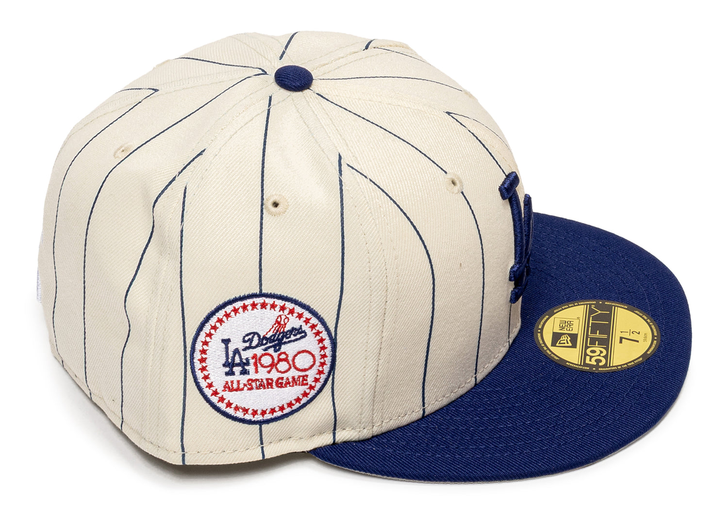 New Era Diet Start Monday 5950 Pinstripe Los Angeles Dodgers Fitted Hat - view 2