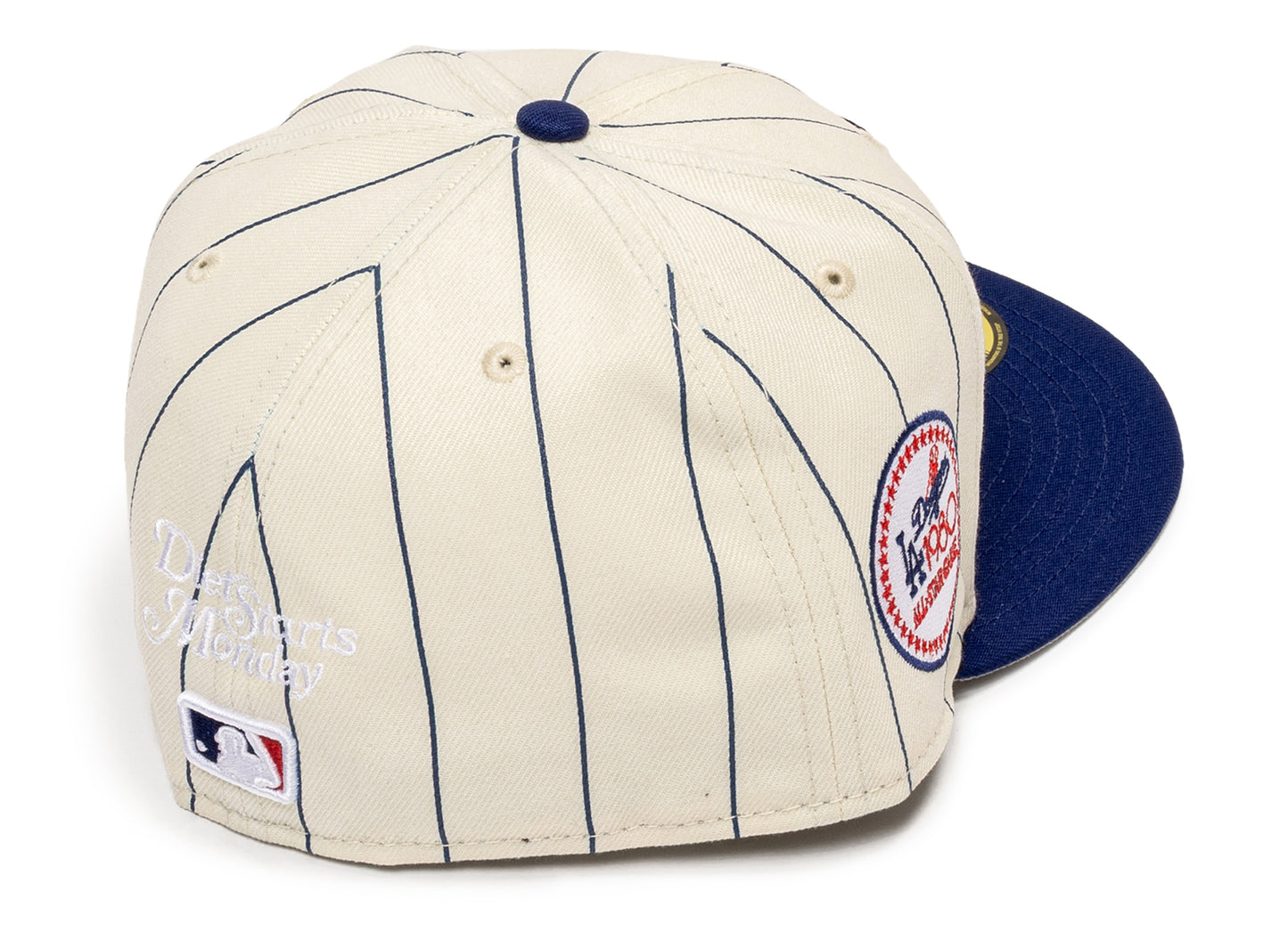 New Era Diet Start Monday 5950 Pinstripe Los Angeles Dodgers Fitted Hat - view 3