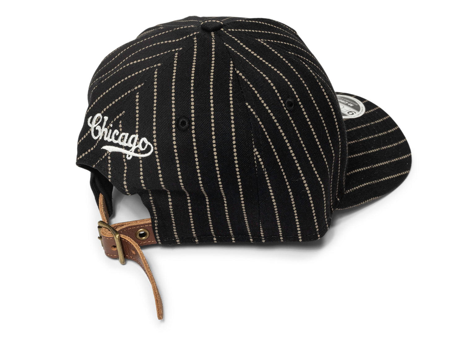 New Era Dotted Pinstripe Chicago Cubs Strapback Hat - view 2