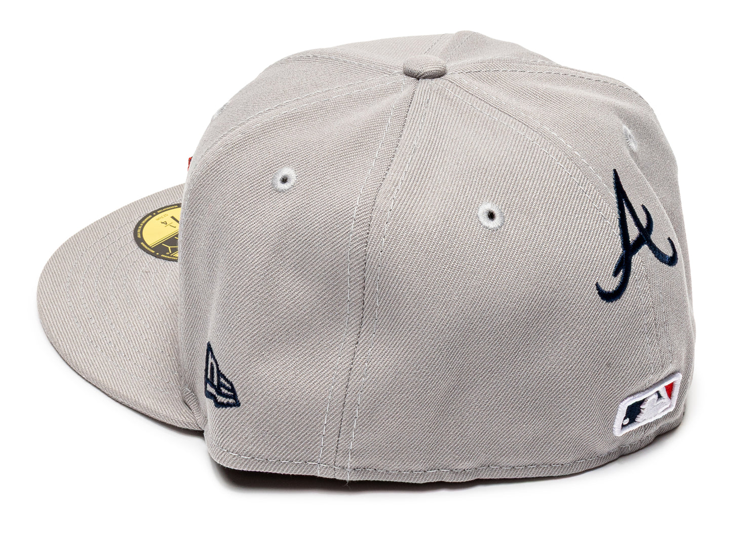 New Era Hyperfly 5950 Atlanta Braves Fitted Hat in Gray - view 3