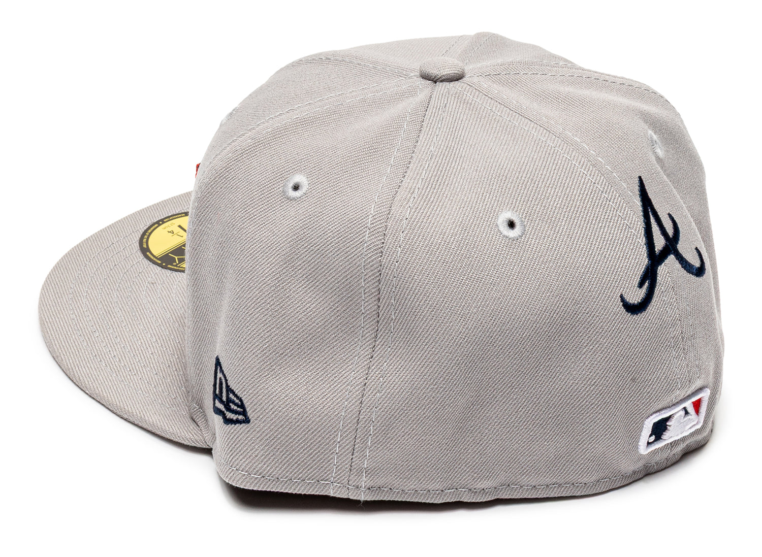 New Era Hyperfly 5950 Atlanta Braves Fitted Hat in Gray - view 3