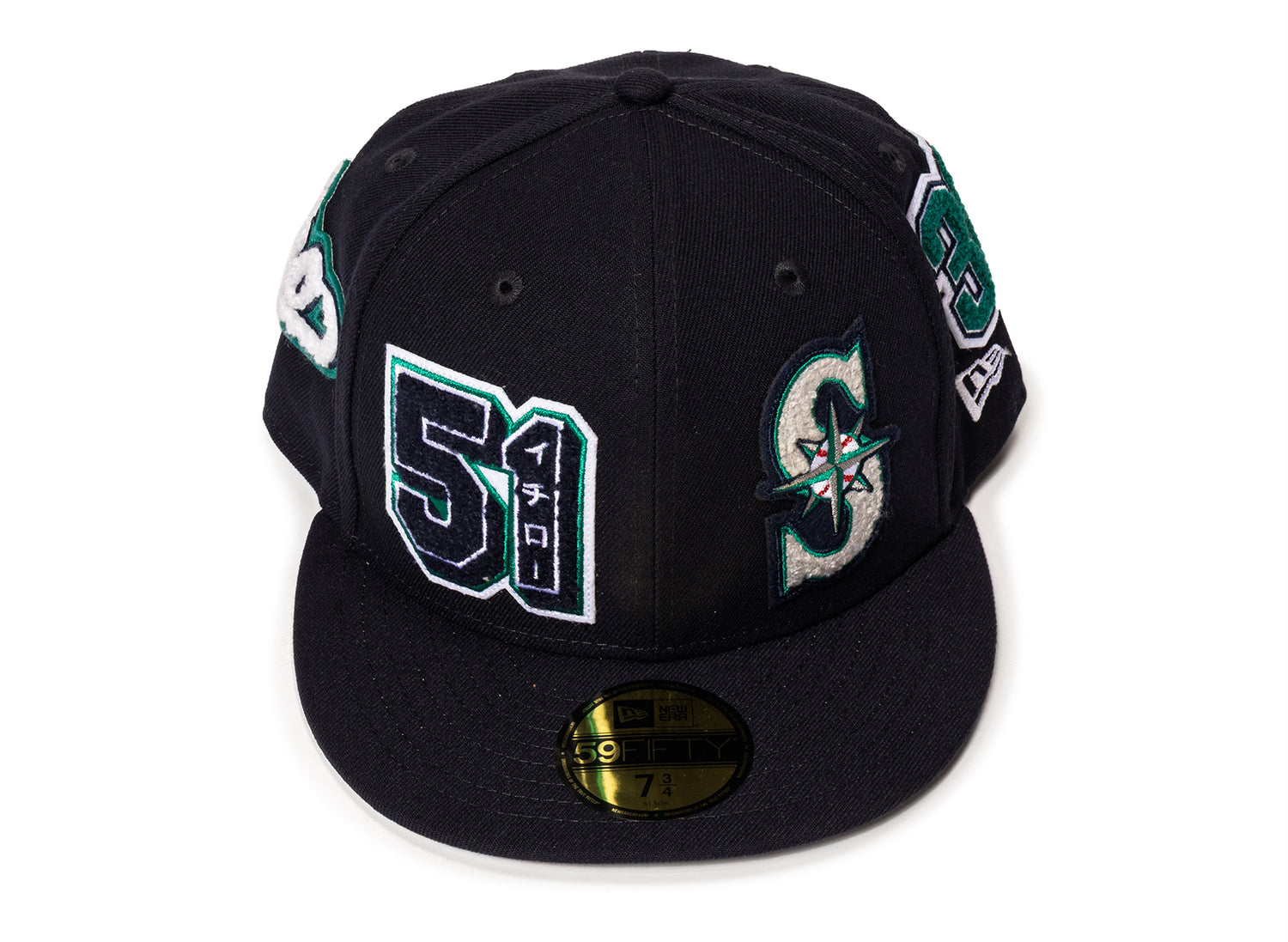 New Era Ichiro HOF 5950 Patched Seattle Mariners Fitted Hat