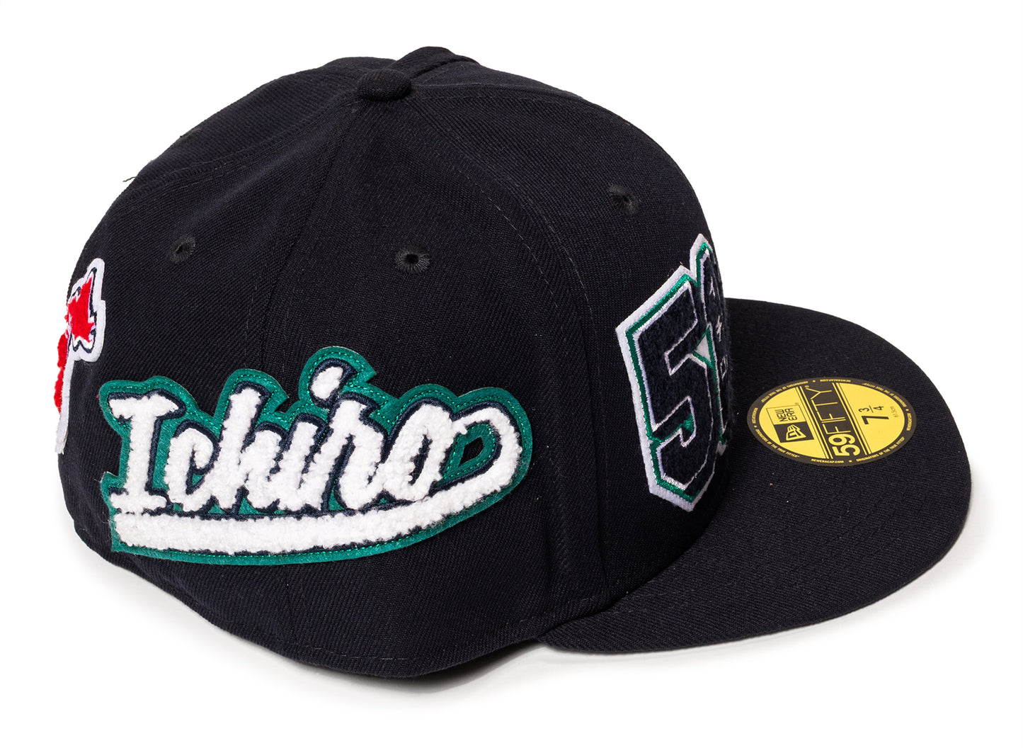 New Era Ichiro HOF 5950 Patched Seattle Mariners Fitted Hat - view 2