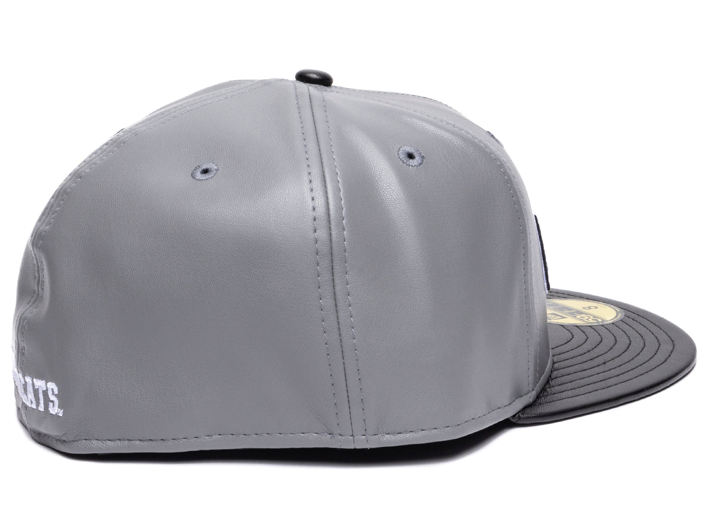 New Era Kentucky Wildcats 59FIFTY Leather Fitted Hat in Grey - view 2