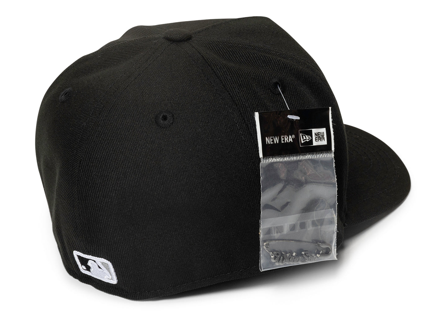 New Era Script Safety Pin Chicago White Socks Fitted Hat - view 2