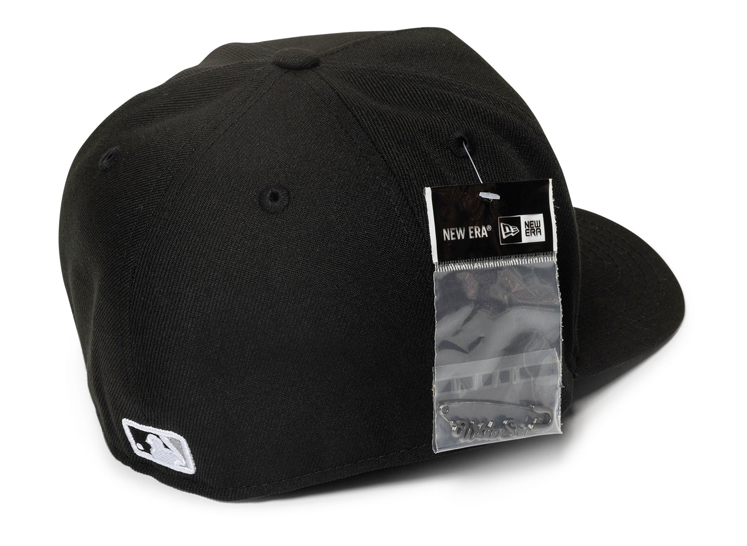 New Era Script Safety Pin Chicago White Socks Fitted Hat - view 2