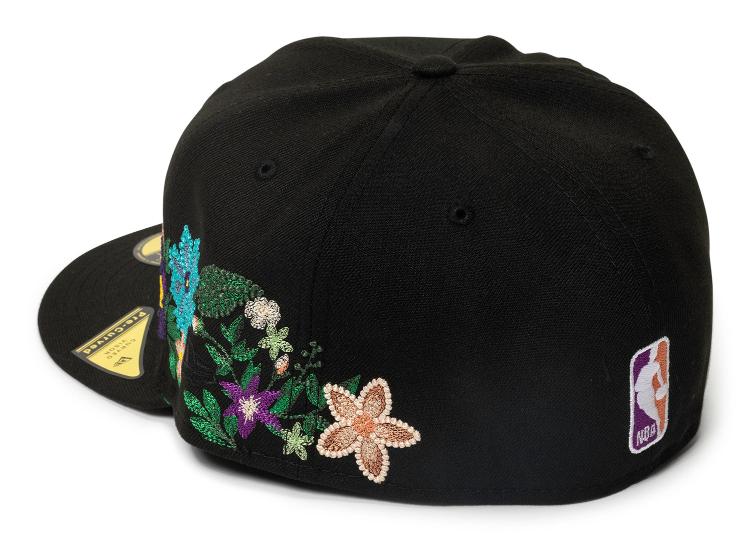 New Era Tonal Florals Chicago Bulls Fitted Hat in Black - view 2