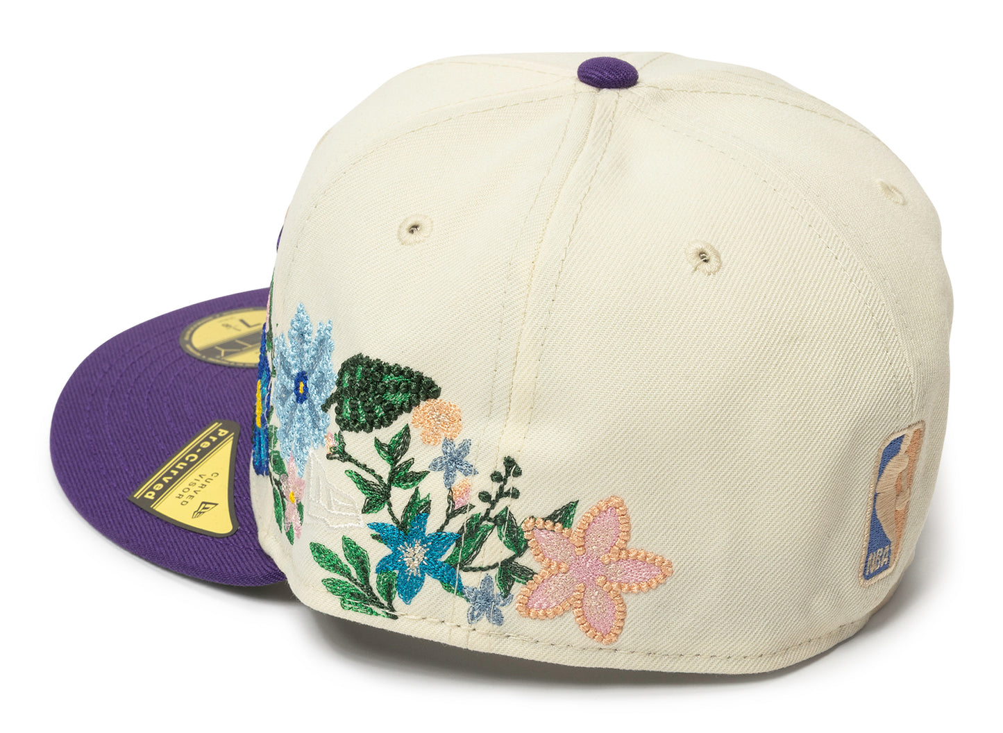 New Era Tonal Florals Los Angeles Lakers Fitted Hat v1 - view 2