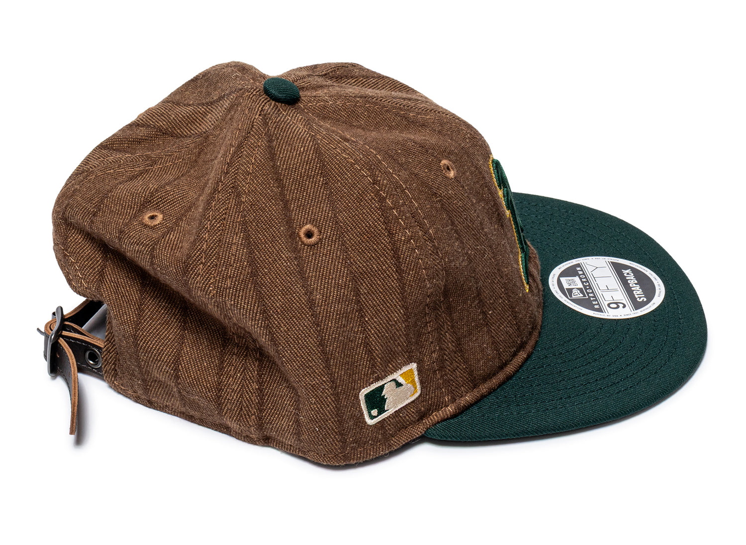 New Era Wool Pinstripe 950RC Oakland Athletics Snapback Hat - view 2