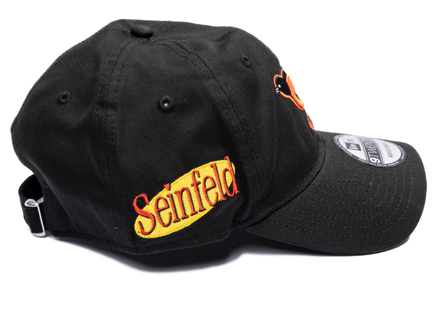 New Era x Seinfeld Baltimore Orioles 9TWENTY Adjustable Hat in Black