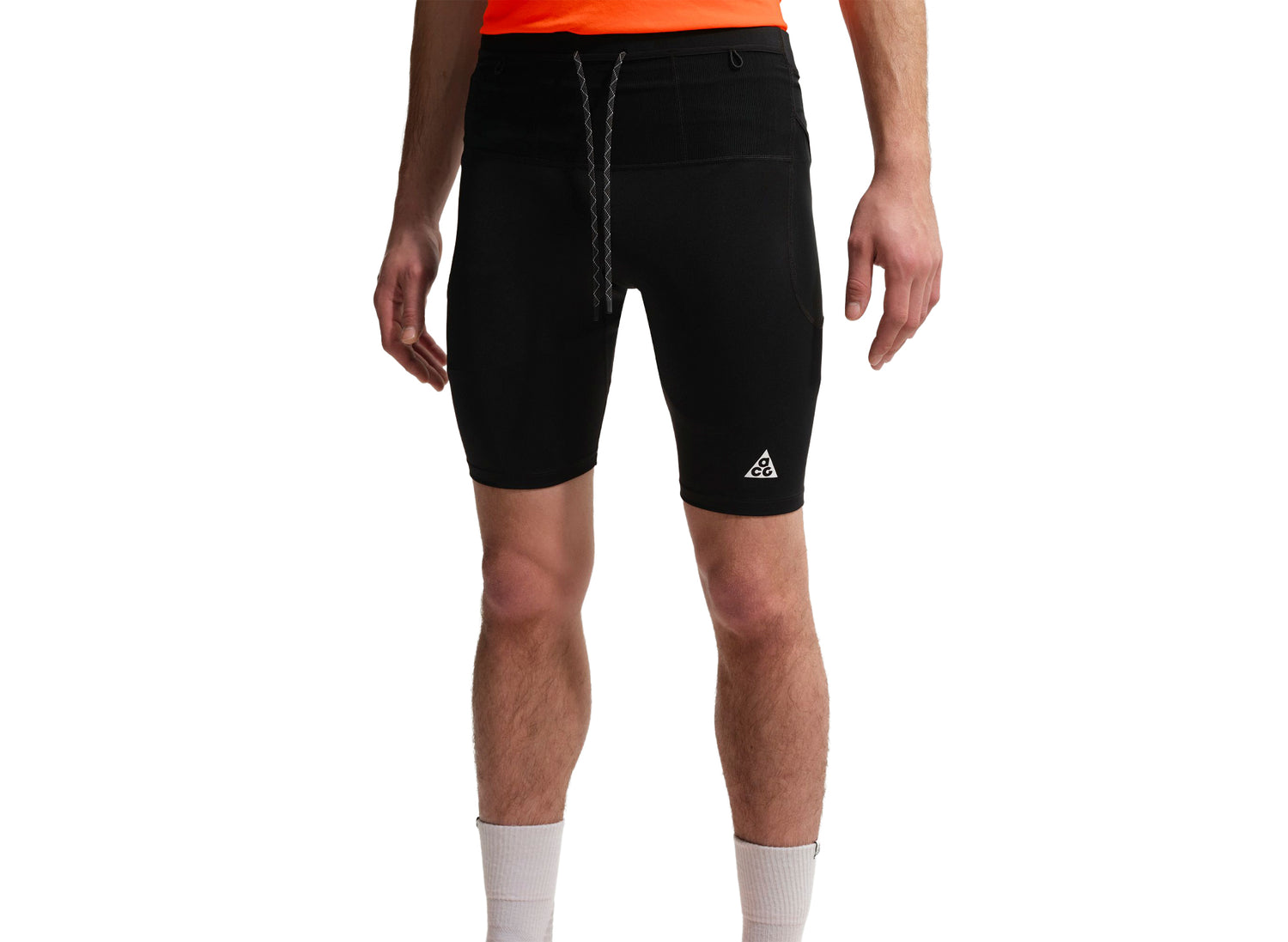 Nike ACG "Lava Loops" Dri-FIT ADV 1/2 Length Trail Running Tights in Black — view 3