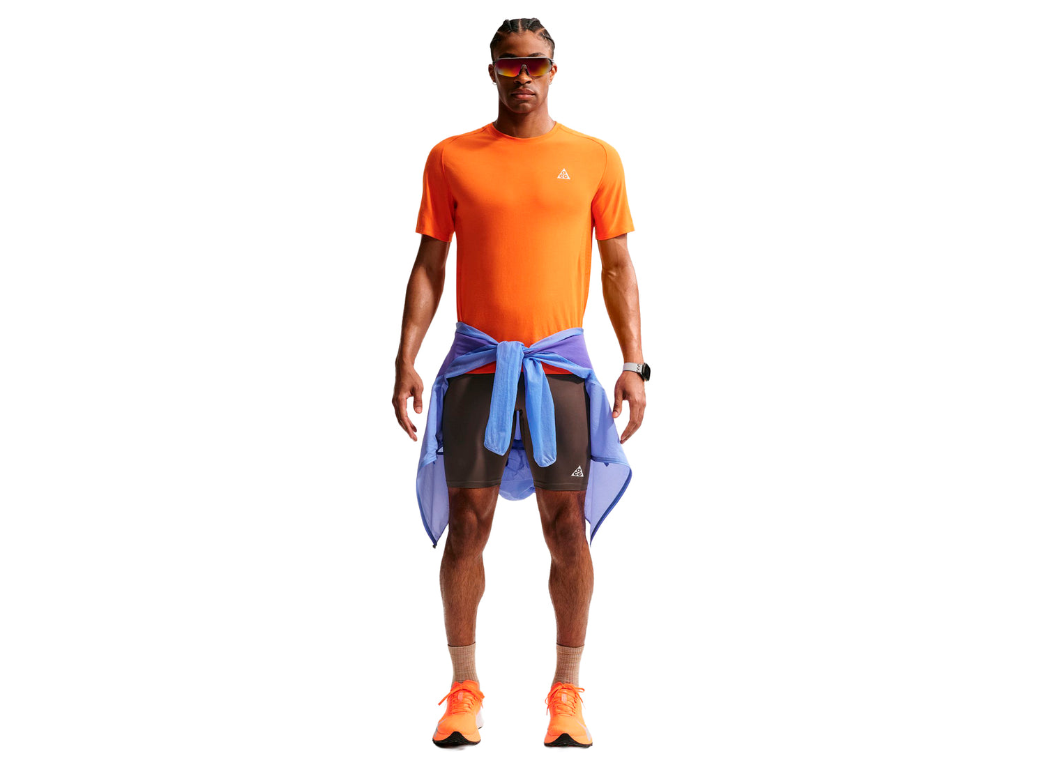 Nike ACG "Lava Loops" Dri-FIT ADV 1/2 Length Trail Running Tights in Ironstone