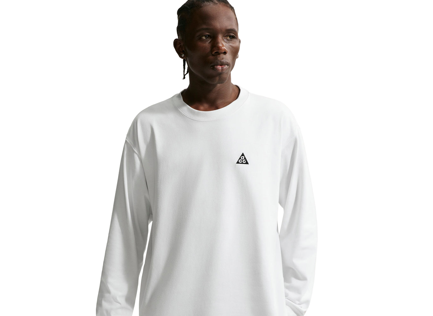Nike ACG Long Sleeve T-Shirt in Summit White — view 3