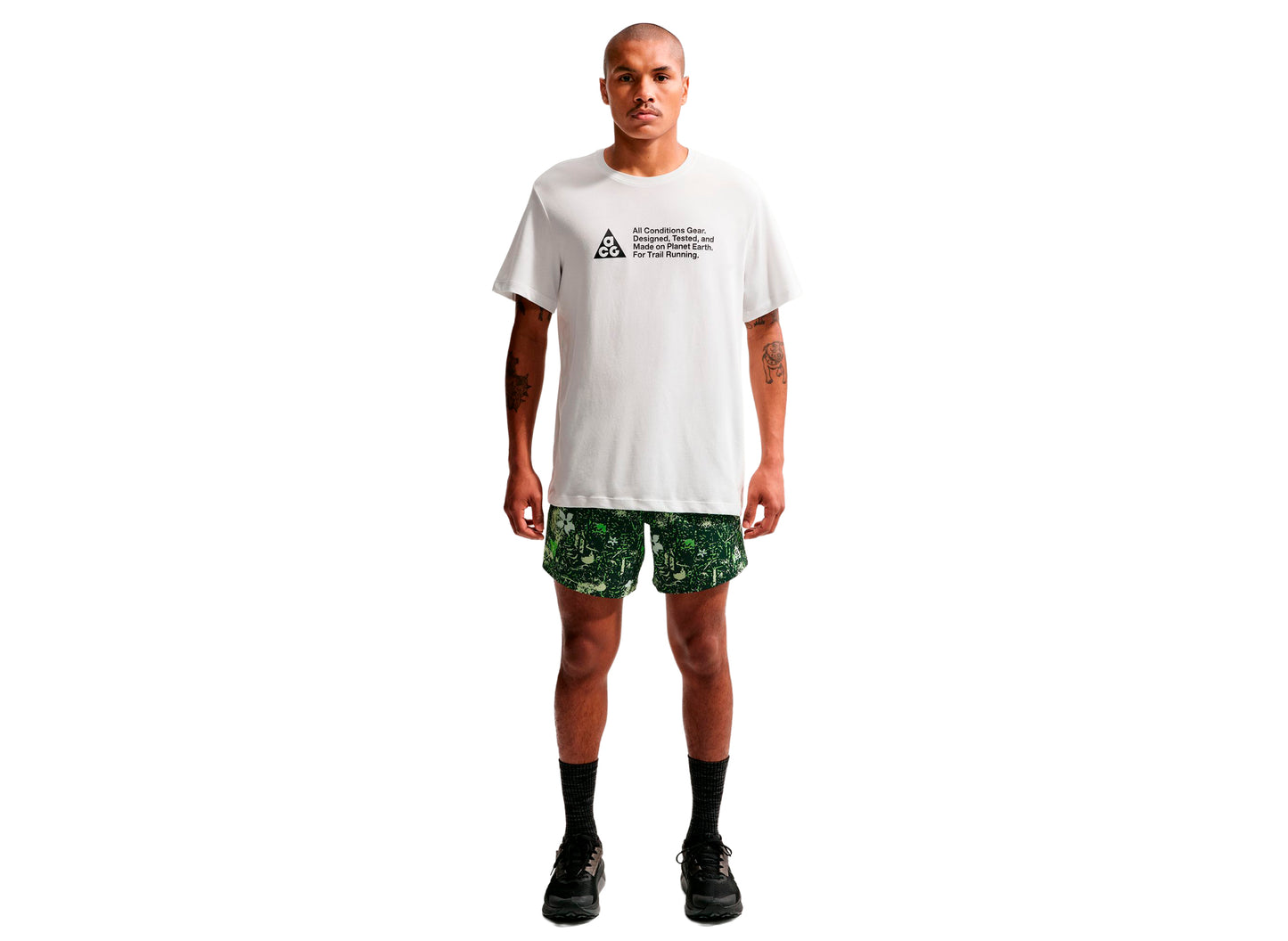 Nike ACG "Second Sunrise" Dri-FIT Trail Running Shorts in Mean Green