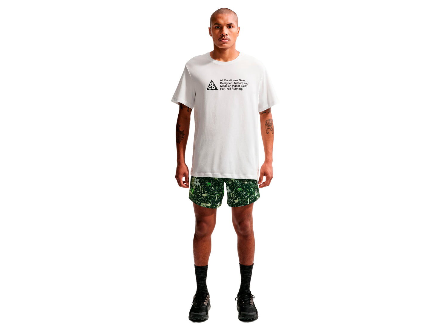 Nike ACG "Second Sunrise" Dri-FIT Trail Running Shorts in Mean Green